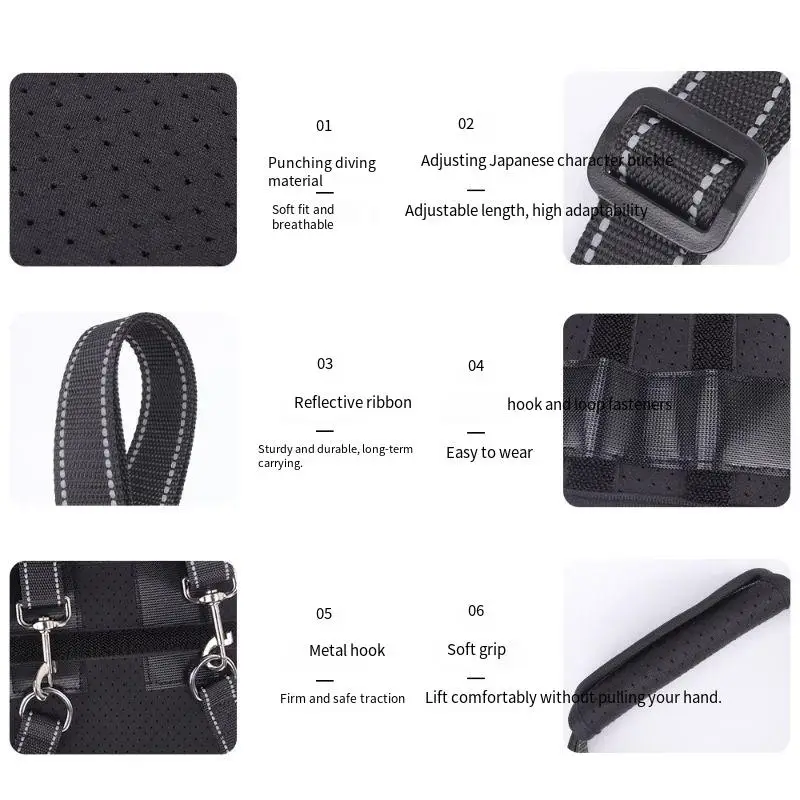 Dog Support Harness Elderly Dogs Adjustable Rehabilitation Mobility Aid Walk Comfortable Orthopedic Back Leg Lift Support Belt