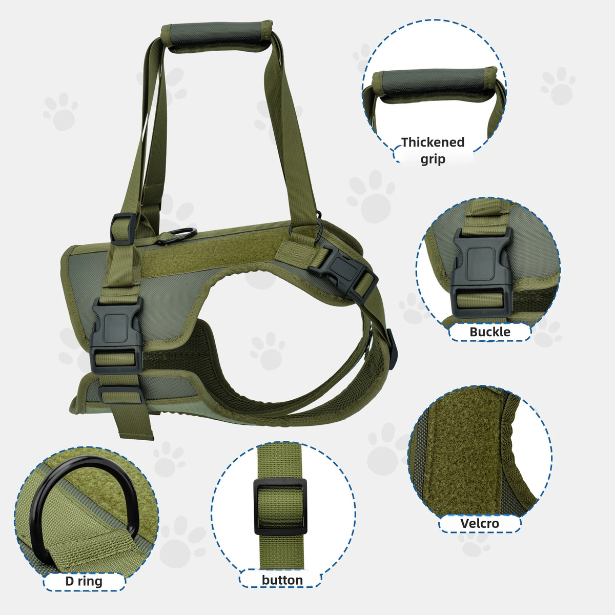 Elderly Dog Rear Leg Support Strap Assist Chest Back Rehabilitation Training Pet Accessories Supplies